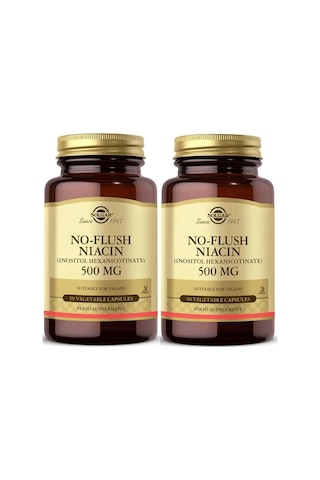 Solgar No Flush Niacin 500 Mg 50 Kapsül 2 Adet