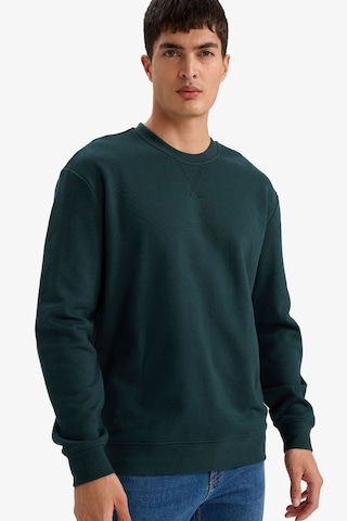 Defacto %100 Pamuk Basic Sweatshirt E8339AX26SP Yeşil