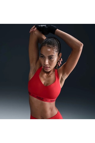 Nike Indy High-support Padded Adjustable Training Kadın Bra Kırmızı