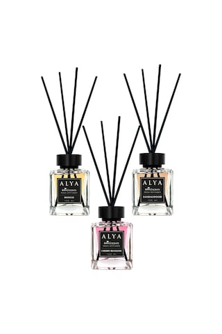 Alya Nature's Scents Cherry Blossom + Mango + Sandalwood Bambu Çubuklu Oda Kokusu 3 x 100 ML