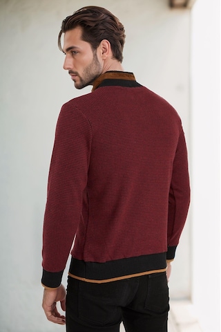 9039 Dewberry Erkek Sweatshırt-bordo Bordo