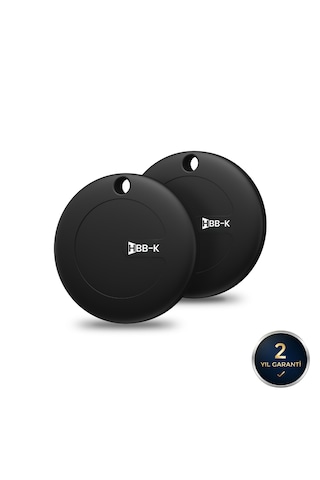 Hbb-k Hi Tag Akıllı Takip Cihazı Sadece Apple Uyumlu Uyumlu Siyah 2'li