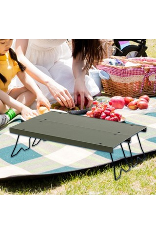 Dolıty Kamp Masası Katlanır Bacaklar Taşıma Çantası Yeşil Yeşil Çok Renkli