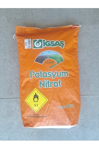 Igsaş Potasyum Nıtrat 13-0-46 Toprak Ve Yaprak Gübresi %46 Potasyum Içeren Tamamen Suda Çözünür Gübre 1 Kg - 3 Kg - 5 Kg - 10 Kg - 25 Kg