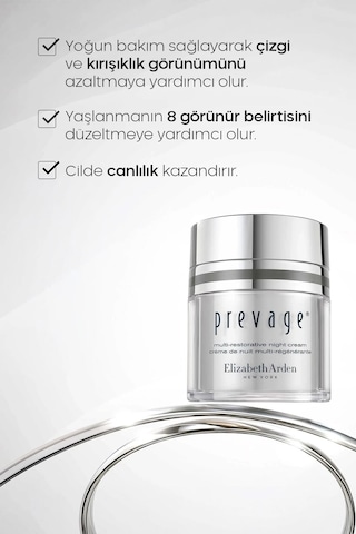 Elizabeth Arden Prevage Multi-Restorative Gece Bakım Kremi 50 ML