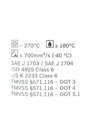 Bosch ENV6 Dot 3, Dot 4, Dot 5.1 Fren Hidroliği 1L (Class 6)
