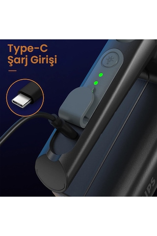 Philips Sfl3101 800 Lümen Ip54 Su Geçirmez 3000mah Şarj Edilebilir Led El Feneri Siyah - Gri