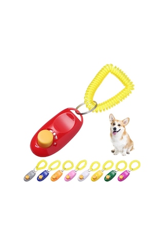 4 Adet Köpek Eğitim Clicker Renkli Sesli Onay Aracı