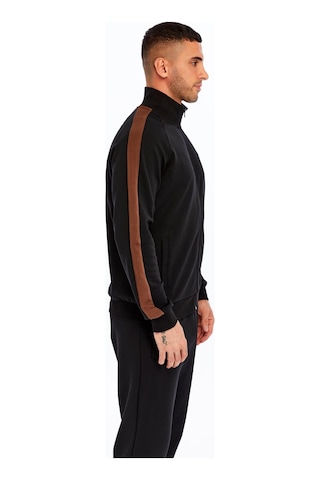 AR-MA Arma Erkek Slim Fit Reglan Kollu Fleto Cepli Tam Fermuar Dik Yaka Interlok Sweatshirt K30324989602 Siyah