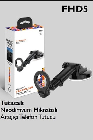 Magsafe Uyumlu Araç Içi Telefon Tutucu Mıknatıslı Torpido Üstü Va