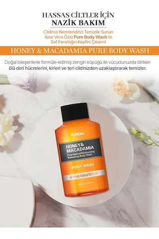 Kundal Honey & Macadamia Pink Grapefruit Pure Body Wash 100 ML