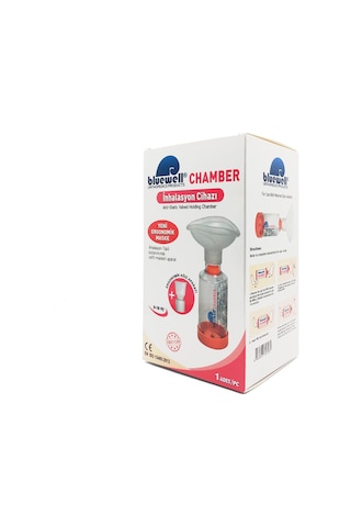 Bluewell Aerochamber İnhalasyon Cihazı Kırmızı 0 - 18 Ay