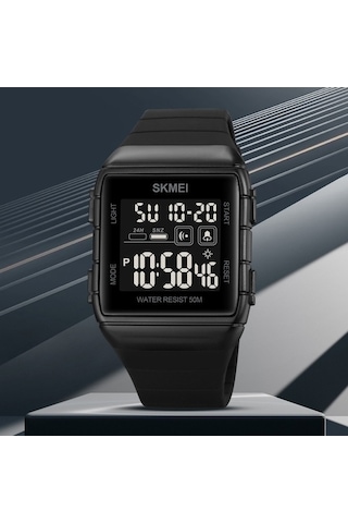 Yingfu 1960 Paslanmaz Çelik Siyah Altın Erkek Kol Saati - Silikon Kayış Beyaz