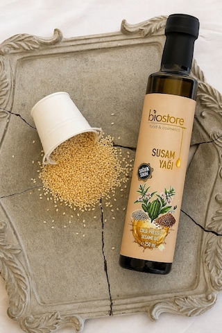 Biostore Soğuk Sıkım Susam Yağı 250 Ml