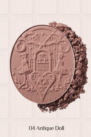 Flower Knows Chocolate Wonder-shop Embossed Blush Lüks Pudra Allık 04 Antique Doll
