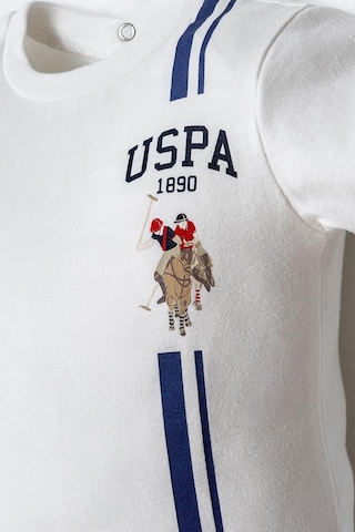 U.S. Polo Assn. Erkek Bebek 2 Li Şort T-şhirt Takım Beyaz-2260 beyaz