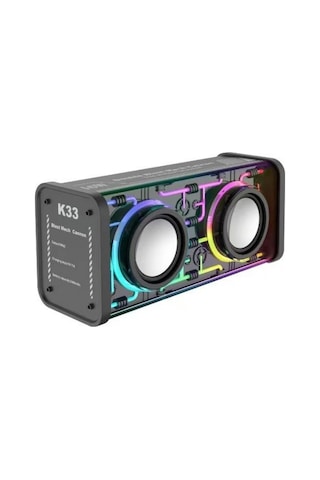 K33 Double Blast Mech Cannon Bluetooth Hoparlör Rgb Aydınlatmalı 16w Süper Güçlü