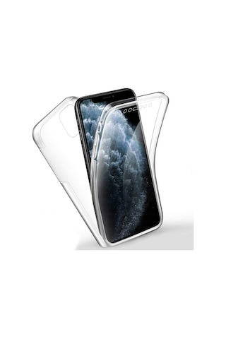 Apple Uyumlu  iPhone 11 Pro Max Kılıf Zore Enjoy 360 Derece Tam Kaplayan Renksiz