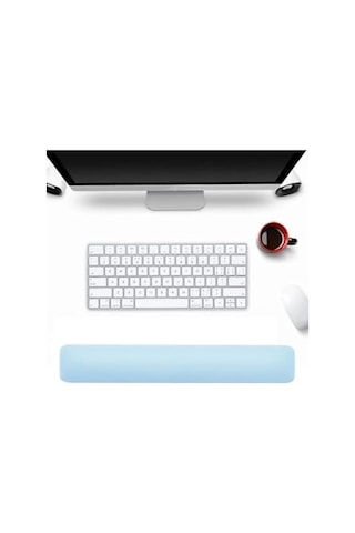 Ayrex Daytona Sb-2 Ergonomik Klavye Mouse Bilek Desteği Ofis Oyun Kullanımına Uyumlu Mavi
