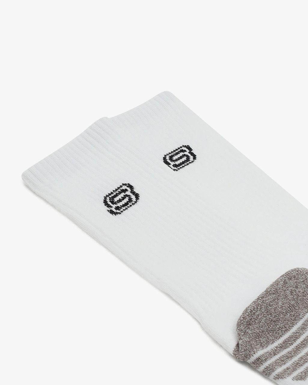 Skechers 3'lü Unisex Yarım Taban Destekli Crew Çorap Unisex Beyaz Çorap S119438-107 Beyaz