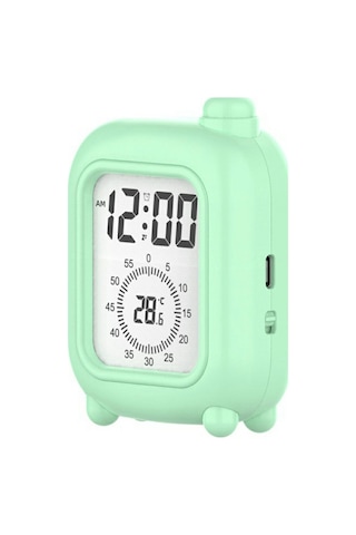 Mini Bavul Şeklinde Şarj Edilebilir Görsel Zamanlayıcı Saat Çalışma, Öz Disiplin, Zaman Yönetimi Aracı - Yeşil Yeşil