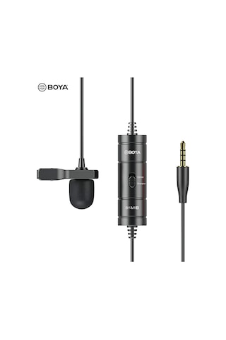 Boya By-m1s Yükseltilmiş Yaka Mikrofonu Çok Yönlü Kondenser,siyah