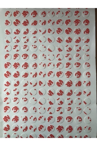 Yapışkanlı Çift Taraflı Bant Şeffaf Yuvarlak- 10 Mm Çap -100 Adet