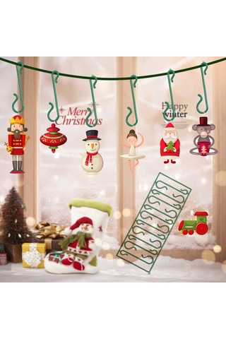 Noel Süsleme Kancaları 10 Pcs Plastik S Şekilli Noel Ağacı Kancaları Noel Ağacı Dekorasyonu İçin Süs Askıları