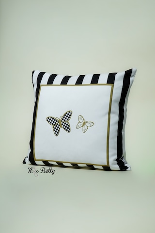 Papillon Dekoratif Yastık Kılıfı Modern Kırlent Kılıfı 45 x 45