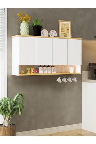 Kuzeylife Alvora Askılı Kahve Köşesi Dolap