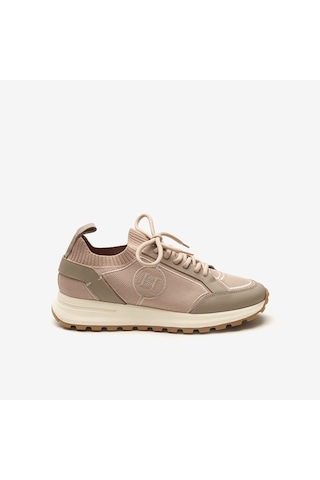 Bej Sneaker Erkek 24314 Huds Triko Nakış