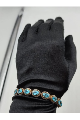 Mavi Topaz Elmas Bileklik 150