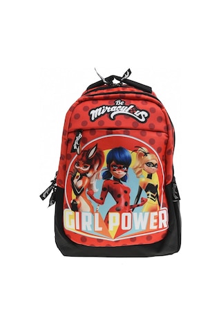 Ladybug İki Bölmeli Kırmızı Kız Çocuk Okul Çantası - Ümit 2114 No Color