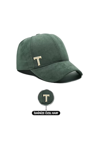 Twingold İsme Özel Süet Kep Şapka - Ab01013 - Haki Haki