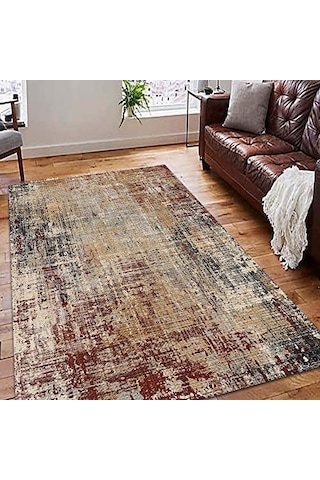 Kadife Kaymaz Pamuk Tabanlı Yıkanabilir Antibakteriyel Oval Çocuk Halısı 160x230