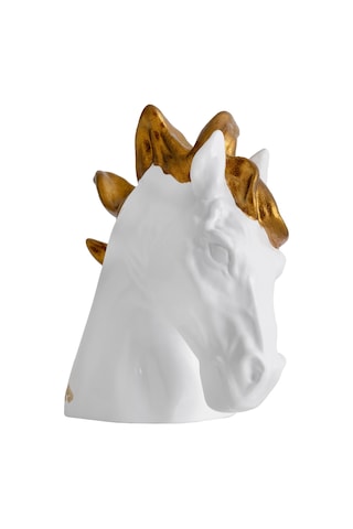 Dekoratif At Başı Biblo - Gold