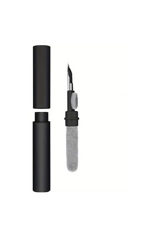 Fochsia 3ü1 Kulaklık Temizleme Kalemi Seti Siyah Yumuşak Fırça Ve Süngerli Kablosuz Kulaklık İçin