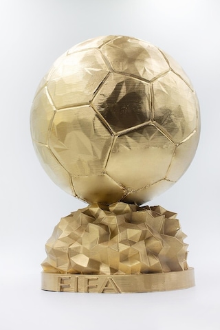 Fıfa Ballon D'or Maketi Gold Kaplama 20 Cm Kaliteli