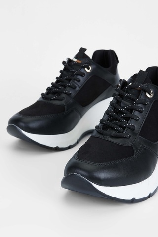 Tamer Tanca Kadın Vegan Siyah Sneakers & Spor Ayakkabı 936 62158 Bn Ayk Sk23/24 Sıyah Kmbn Siyah