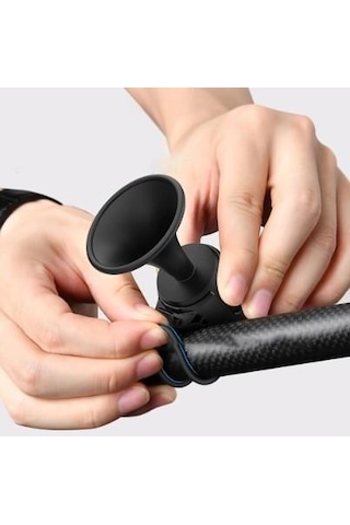 Forte Gt 2121 Yüksek Sesli Elektronik 120 Db Su Gerçirmez Pilli Bisiklet Kornası Siyah