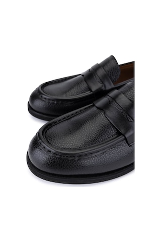 Tamer Tanca Erkek Hakiki Deri Siyah Loafer Ayakkabı 537 3819 Erk Ayk Sk25-26 Sıyah Dr/gyk Siyah