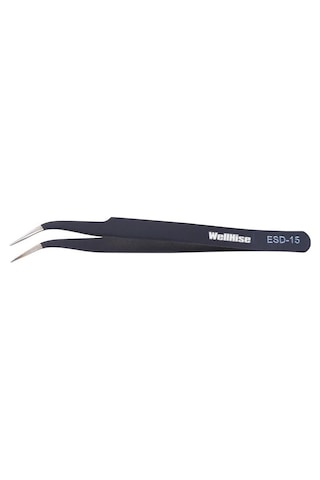 Wellhise St-15 Antistatik Eğri Uç Tweezers Cımbız N11.1869