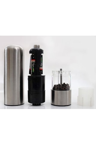 Büro Ev Ofis Mutfağı İçin Otomatik Pilli Öğütücü Işıklı Tuz Karabiber Baharat Değirmeni Diğer