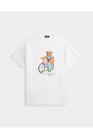 Polo Ralph Lauren Bisiklet Yaka Polo Bear T-shirt Beyaz