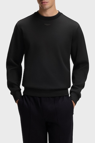 Boss Pamuklu Regular Fit Bisiklet Yaka Sweat Erkek Sweat 50565041 001 Siyah
