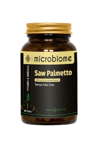 Microbiome Saw Palmetto Cüce Palmiye Ektresi 30 Tablet