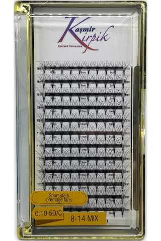 Kaşmir 0.10-5D-C 8-14 MM Hazır Volume Kirpik