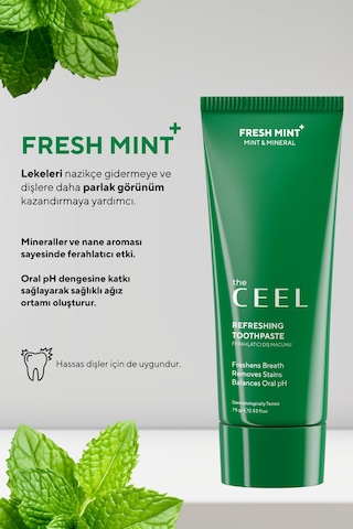 Fresh Mint Ferahlatıcı Etkili Diş Macunu 75 Gr Ağız Kokusu Önleyici