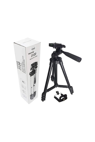 Thentech Tripod Kamera 360 Derece Dönen Telefon Uyumlu Tripod Su Terazili
