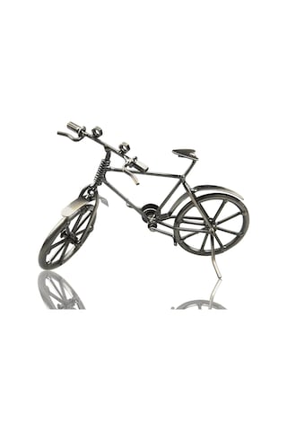 Vintage Nostaljik Retro El Yapımı Metal Bisiklet Modeli Dekoratif Hediyelik Biblo Vitrin Süsü